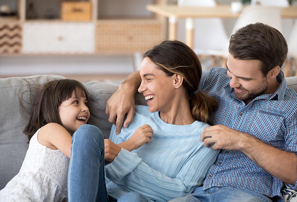 Familie spiel zusammen